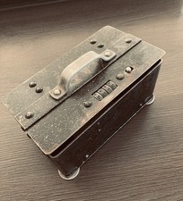 antike Eisen Geldkassette